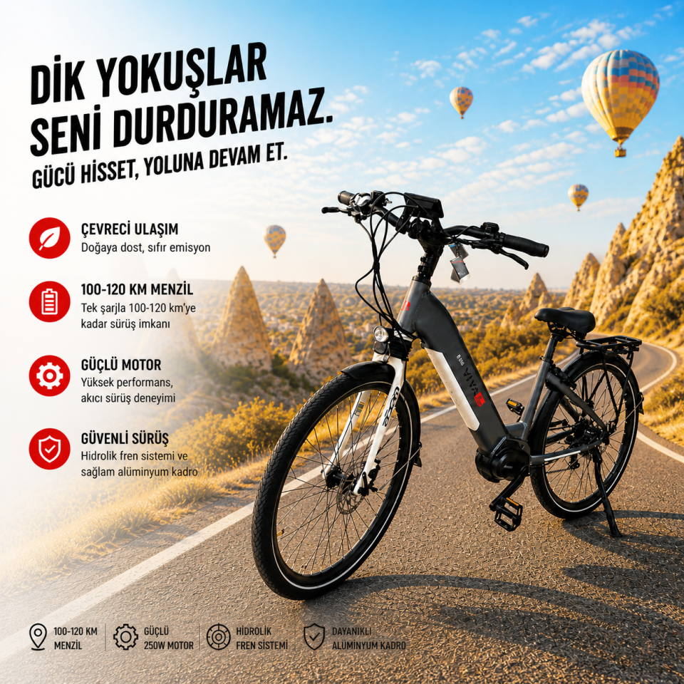 AsVIVA B14N 28 Jant Orta Motorlu Hollanda Elektrikli Bisiklet